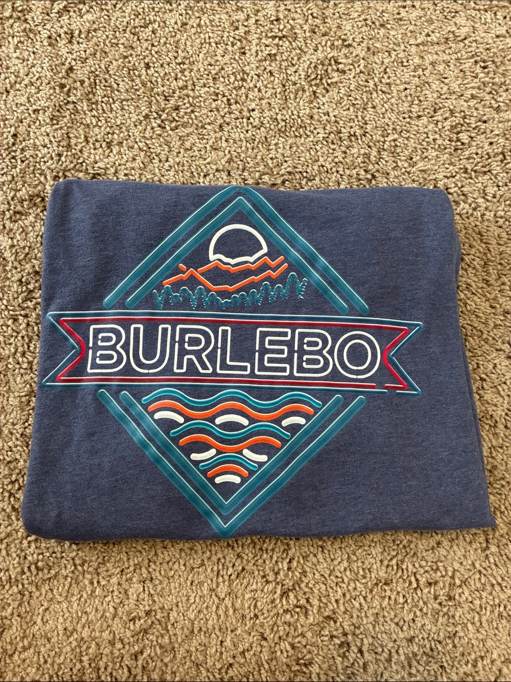 BURLEBO Men's Short Sleeve Pocket Tee in Heather Blue